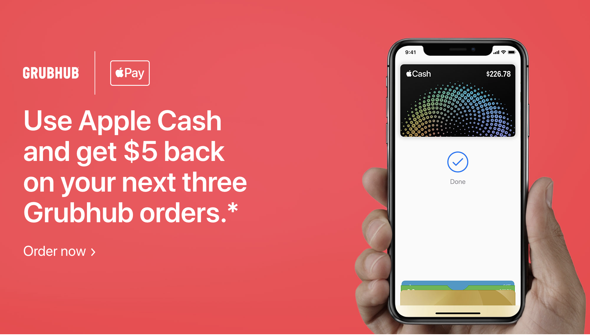 If You Have An iPhone, You Can Get Up to 33% Cash Back at GrubHub